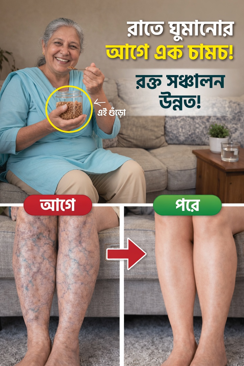 ঘুমানোর আগে এক চামচ কি সত্যিই পায়ের রক্ত সঞ্চালন ভালো রাখতে সহায়তা করতে পারে?
