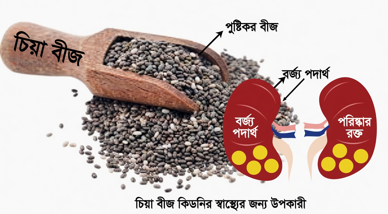 কিডনির স্বাস্থ্যের সমর্থনে প্রতিদিন এক চামচ চিয়া বীজ খাওয়া সম্পর্কে যা জানা উচিত