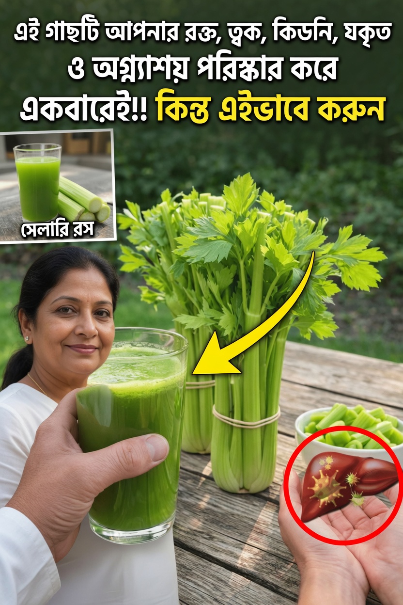 সেলারি জুস: ভালো সুস্থতার জন্য অনেক মানুষ যে সহজ দৈনন্দিন অভ্যাসটি অনুসন্ধান করছেন