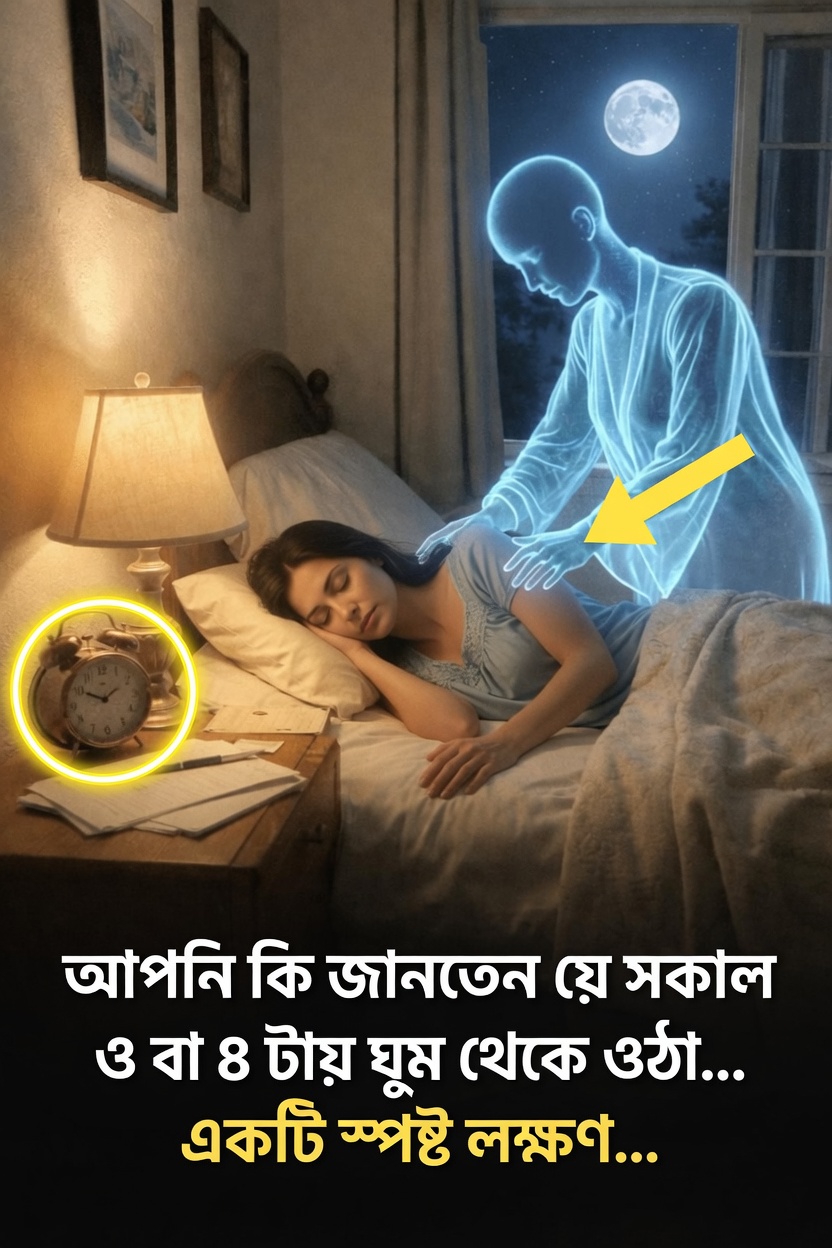 রাত ৩ বা ৪টায় ঘুম ভেঙে যাওয়া: এর সম্ভাব্য অর্থ কী এবং ভালো ঘুমের জন্য সহজ অভ্যাসগুলো