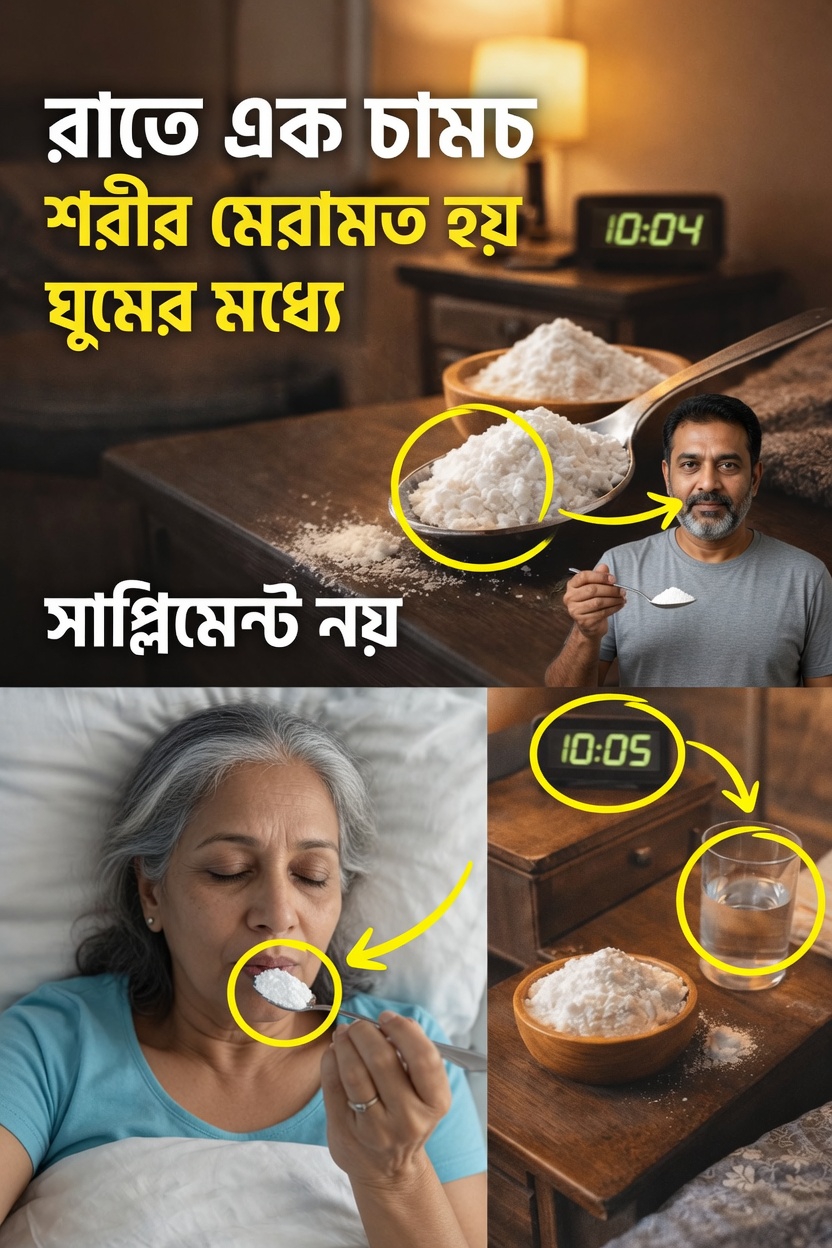 ঘুমানোর আগে এই প্রাকৃতিক গুঁড়ার এক চা-চামচ খেলে কী হয়