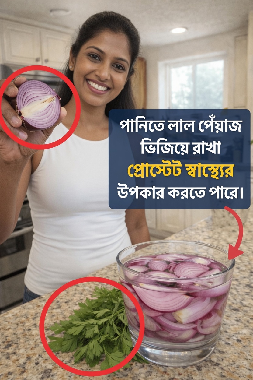 প্রতিদিনের সুস্থতার জন্য পানিতে লাল পেঁয়াজ ভিজিয়ে দেখেছেন?