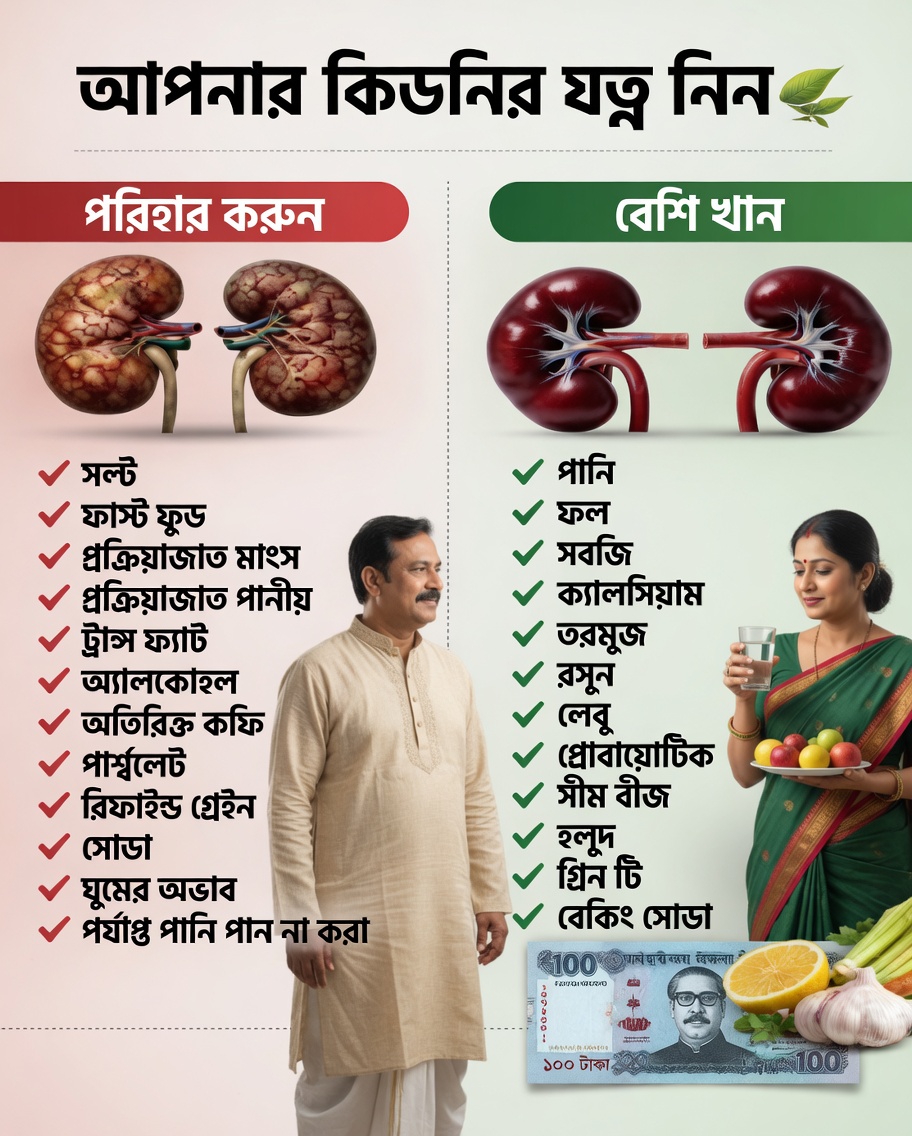 দৈনন্দিন অভ্যাস ও জীবনযাপনের পছন্দের মাধ্যমে কিডনির স্বাস্থ্য স্বাভাবিকভাবে সমর্থনের উপায়