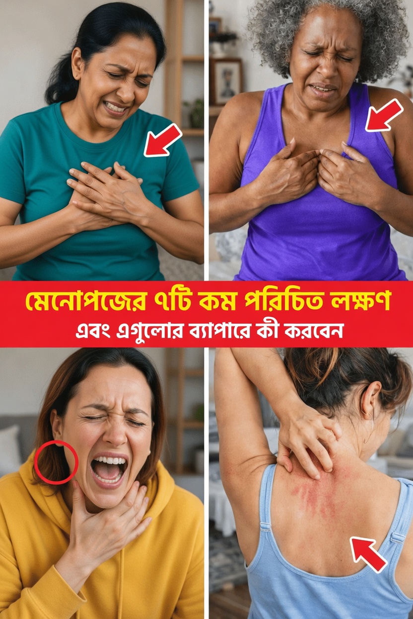 শুরুর দিকের মেনোপজের ১০টি লক্ষণ যেগুলোর দিকে খেয়াল রাখা উচিত এবং শরীরকে সহায়তা করার জন্য সহজ অভ্যাসগুলো