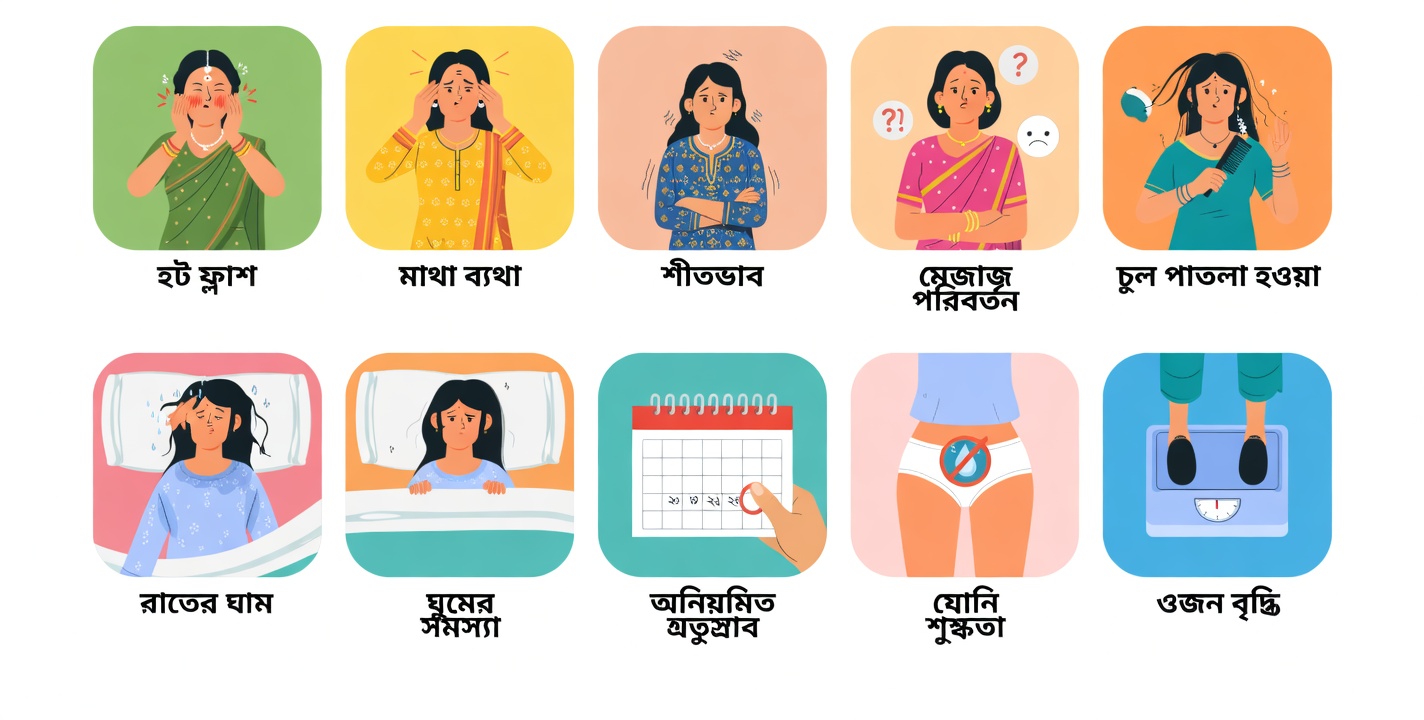 শুরুর দিকের মেনোপজের ১০টি লক্ষণ যেগুলোর দিকে খেয়াল রাখা উচিত এবং শরীরকে সহায়তা করার জন্য সহজ অভ্যাসগুলো