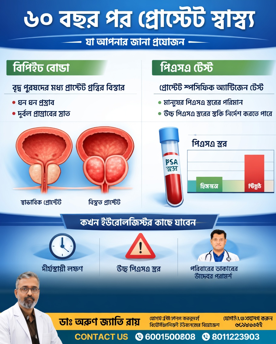 পুরুষদের যা জানা দরকার: প্রোস্টেটের স্বাস্থ্য ও ভালো মূত্রপ্রবাহে সহায়ক দৈনন্দিন অভ্যাস