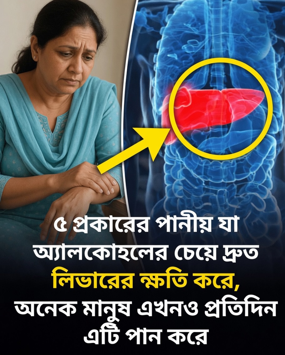 অ্যালকোহলের চেয়েও দ্রুত আপনার যকৃতের ক্ষতি করতে পারে এমন ৫টি দৈনন্দিন পানীয় – যা জানা দরকার