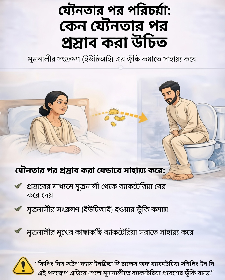 কেন সেক্সের পরে প্রস্রাব করা আপনার মূত্রনালীর স্বাস্থ্যের জন্য সহায়ক একটি সহজ অভ্যাস