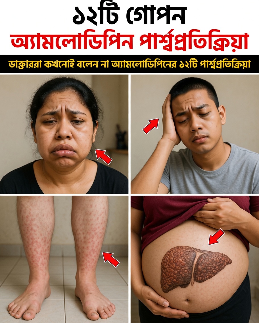 অ্যামলোডিপাইনের ১২টি সাধারণ পার্শ্বপ্রতিক্রিয়া যা আপনার জানা উচিত: ভালো সচেতনতার জন্য একটি সম্পূর্ণ গাইড এবং কী আশা করবেন