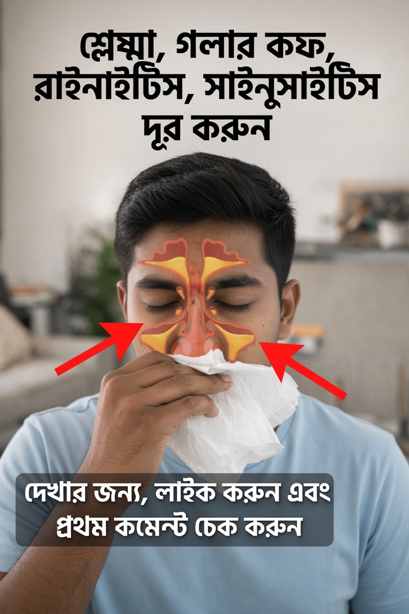 সহজ দৈনন্দিন অভ্যাসে গলা ও নাকের শ্লেষ্মা এবং কফ কীভাবে পরিষ্কার করবেন