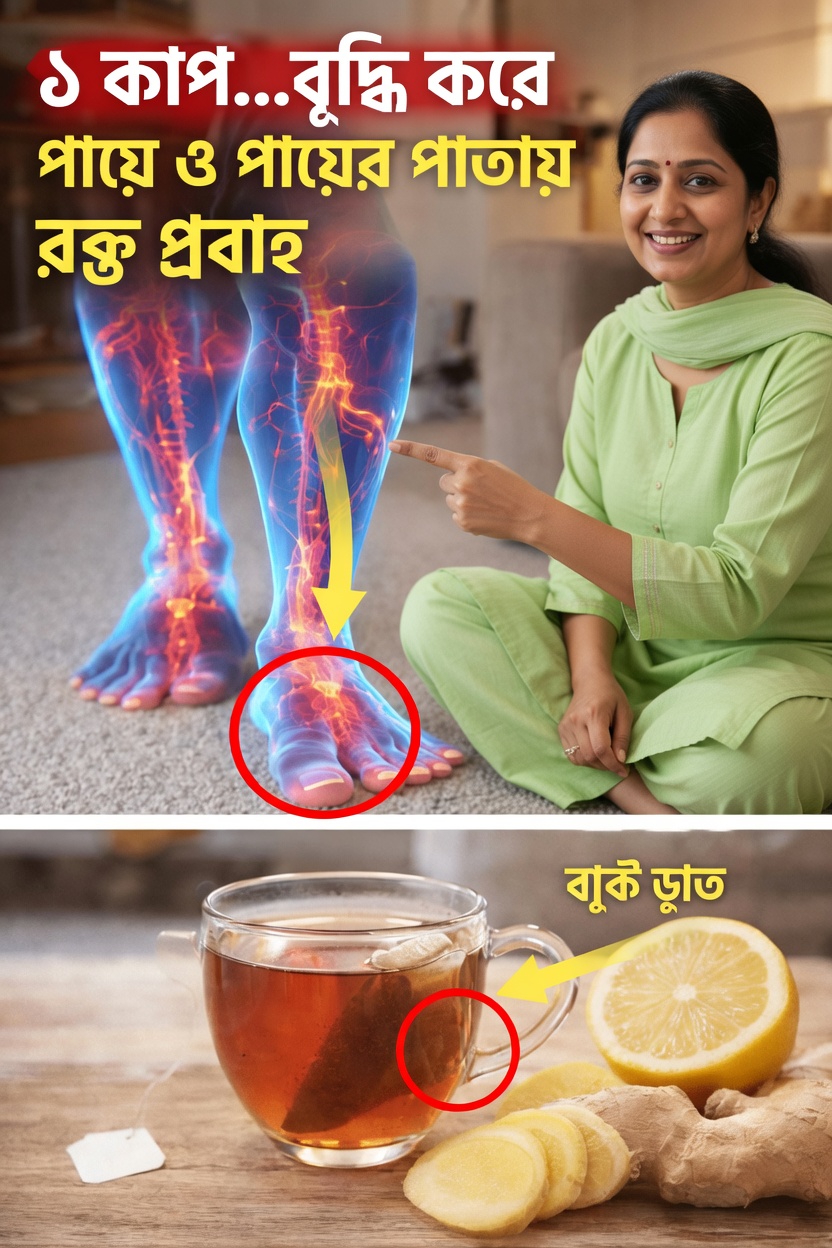 প্রতিদিন ১ কাপ: পা ও পায়ের পাতায় স্বাস্থ্যকর রক্তসঞ্চালন সমর্থনের একটি সহজ উপায়