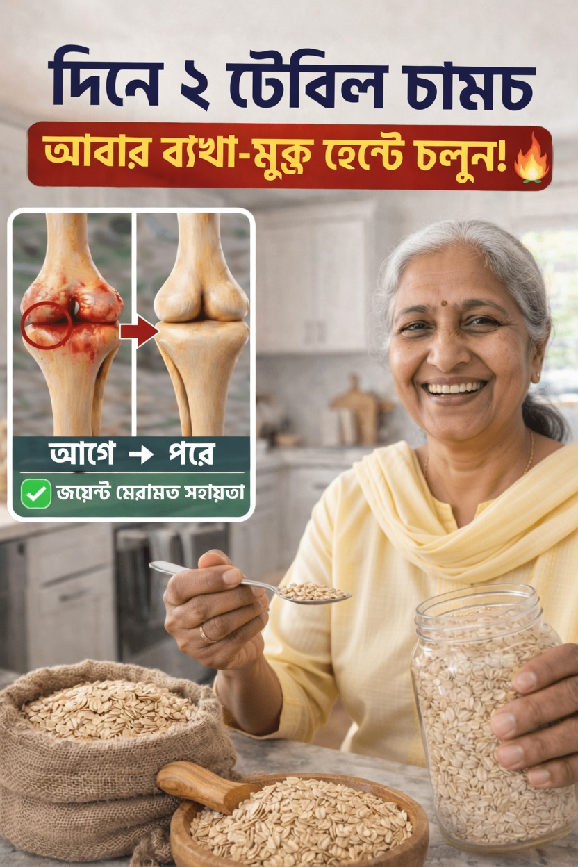 প্রতিদিন ওটস খাওয়া কি বয়স বাড়ার সঙ্গে সঙ্গে হাঁটুর জয়েন্ট সুস্থ রাখতে সহায়তা করতে পারে?