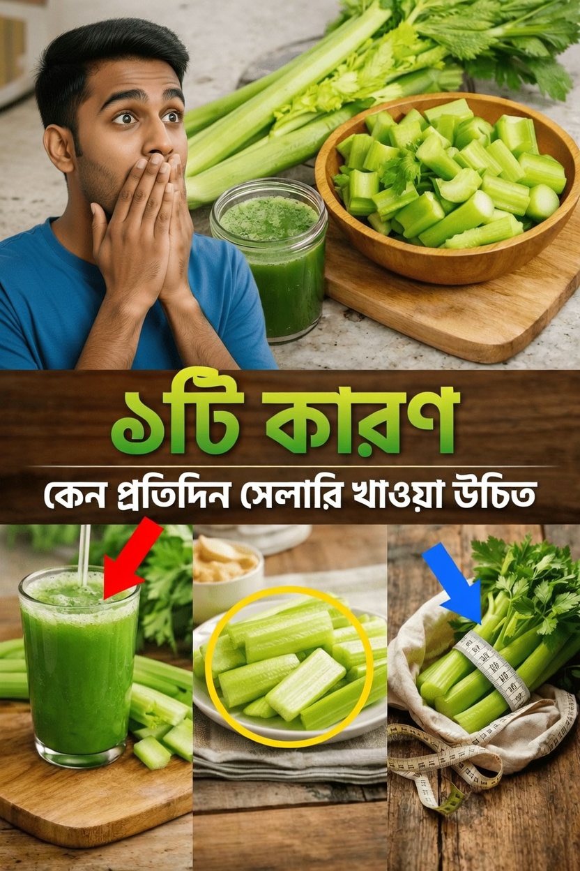 প্রতিদিন সেলারি খাওয়ার ৭টি কারণ (বিজ্ঞানসম্মত প্রমাণসহ)