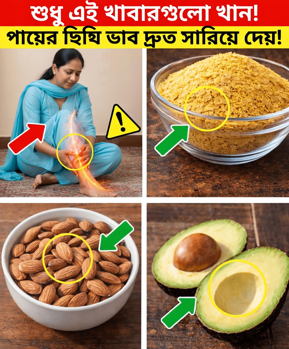 ৬০-এর পর পায়ে ঝিনঝিনি: দৈনন্দিন অভ্যাসে স্নায়ুর স্বাস্থ্যে সহায়ক ৩টি দৈনন্দিন খাবার