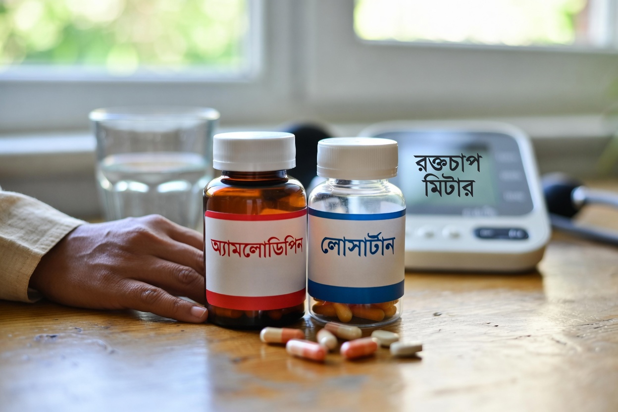 অ্যামলোডিপিন বনাম লোসার্টানের পার্শ্বপ্রতিক্রিয়া: রক্তচাপ আরও ভালোভাবে নিয়ন্ত্রণের জন্য মূল পার্থক্য ও ব্যবহারিক পরামর্শ জানুন