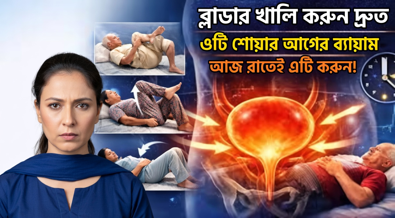 ঘুমানোর আগে মূত্রাশয় আরও কার্যকরভাবে খালি করতে সাহায্য করবে এমন ৩টি সহজ শোবার আগের ব্যায়াম আবিষ্কার করুন