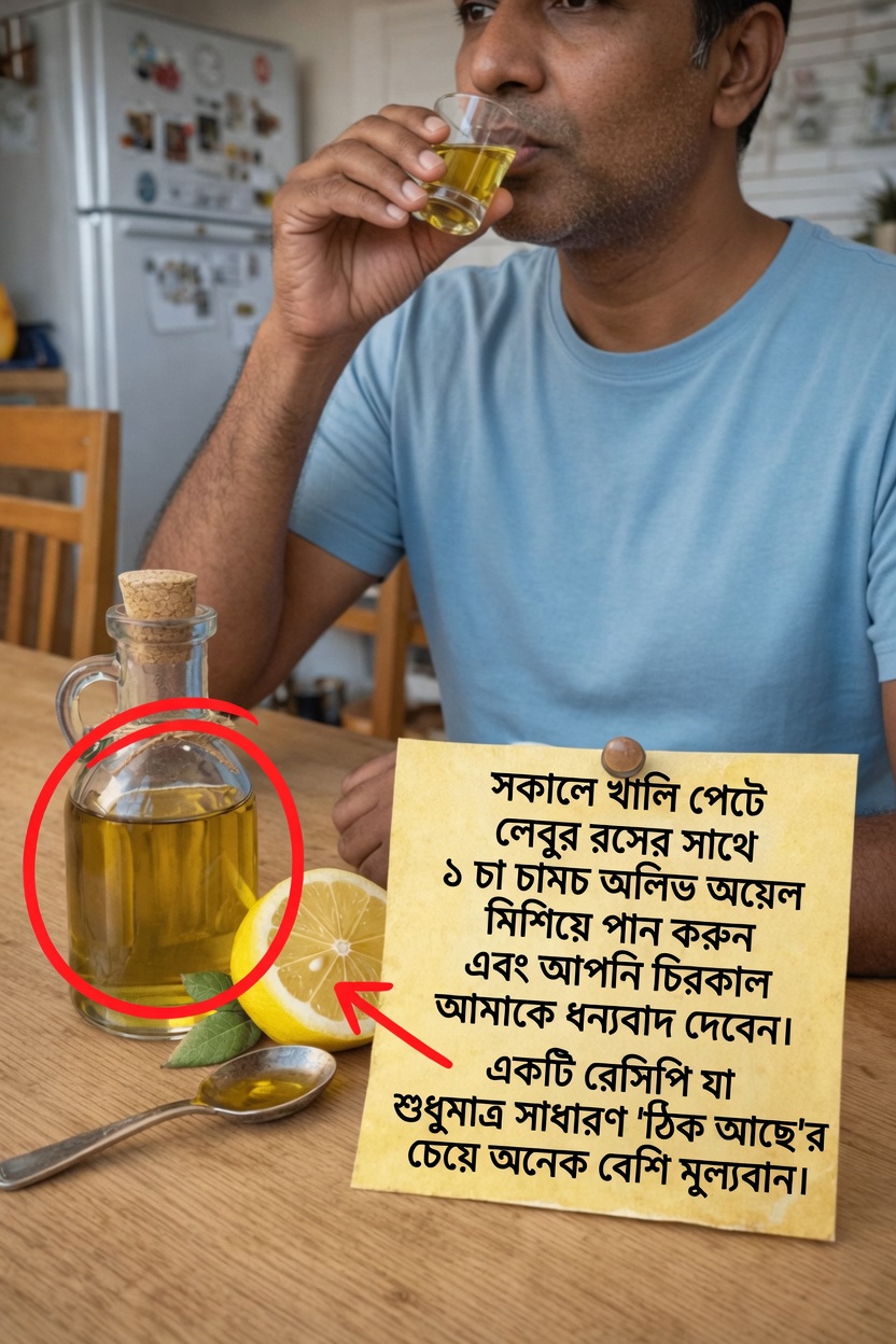 খালি পেটে লেবুর রসের সঙ্গে অলিভ অয়েল পান করা কি সত্যিই চেষ্টা করে দেখার মতো?