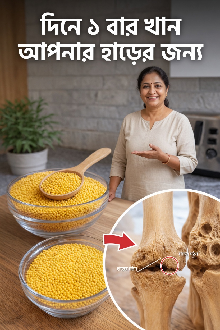 জানুন কীভাবে দিনে একবার সরিষার বীজ খেলে তা প্রাকৃতিকভাবে আপনার হাড়ের স্বাস্থ্যে সহায়তা করতে পারে