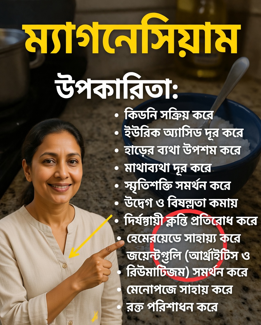 ম্যাগনেসিয়াম কীভাবে আপনার দৈনন্দিন সুস্থতার রুটিনে শক্তির মাত্রা, মেজাজ, হাড়ের স্বাস্থ্য এবং আরও অনেক কিছু সমর্থন করে