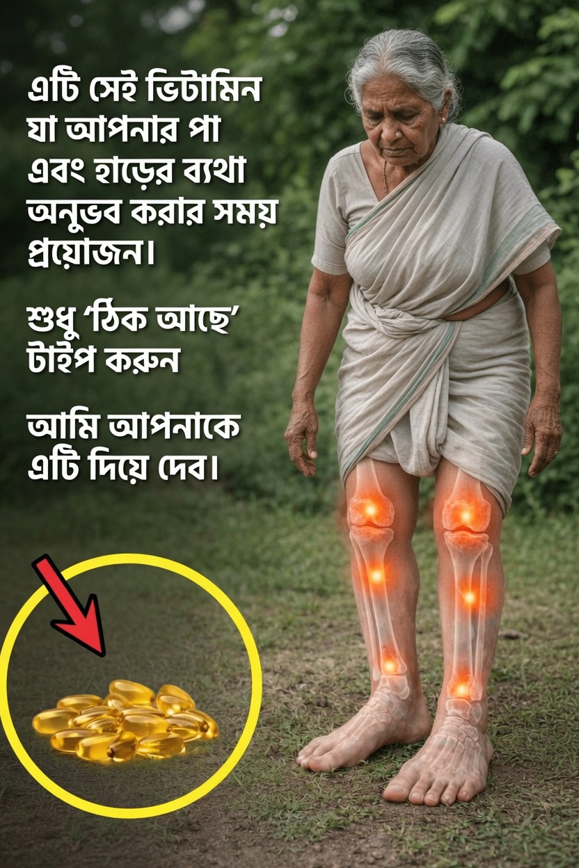 কোন ভিটামিনের ঘাটতি পা ও হাড়ে অস্বস্তির কারণ হতে পারে? সাধারণ পুষ্টি উপাদান নিয়ে একটি সহজ নির্দেশিকা