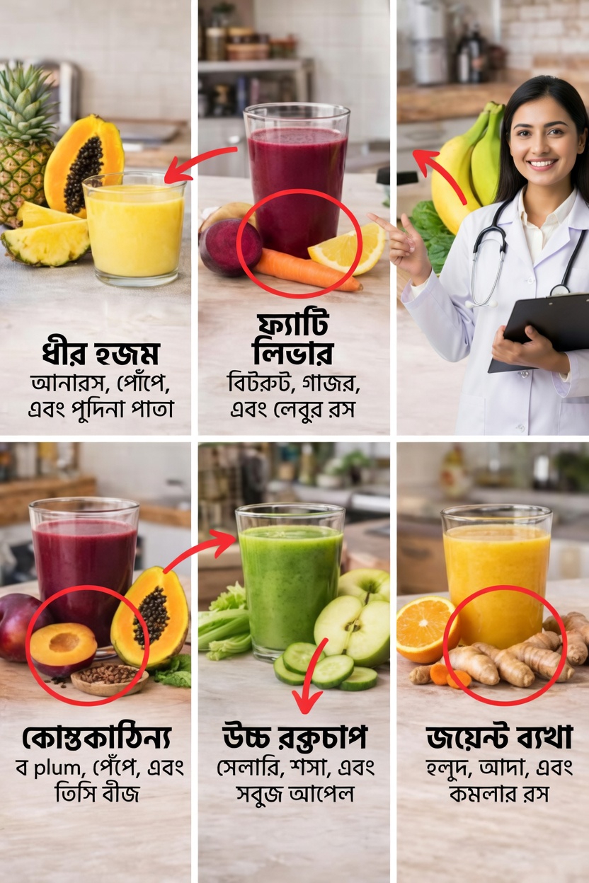 প্রাকৃতিক ডিটক্স জুস: প্রতিদিন আপনার শরীরের সুস্থতাকে সহায়তা করার সহজ রেসিপি