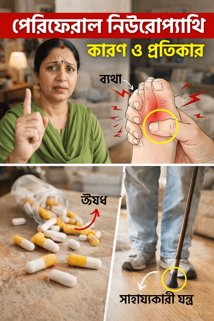 পেরিফেরাল নিউরোপ্যাথির সাধারণ কারণগুলো অনুসন্ধান এবং ২০২৬ সালে স্নায়ুর স্বাস্থ্য সমর্থনে ব্যবহারিক দৈনন্দিন অভ্যাসগুলো