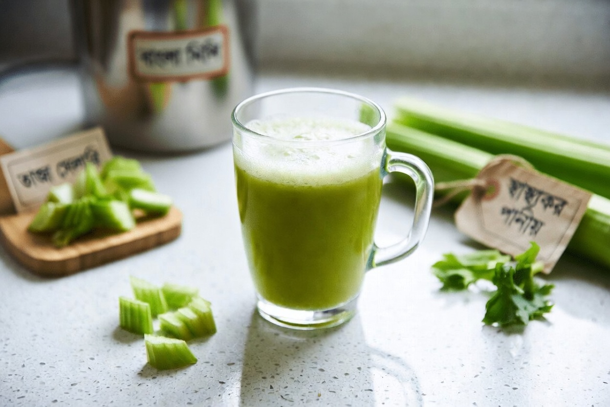 সেলারি জুসের সহজ প্রবণতা আবিষ্কার করুন: এই জনপ্রিয় সবুজ পানীয় সম্পর্কে বিজ্ঞান কী বলে