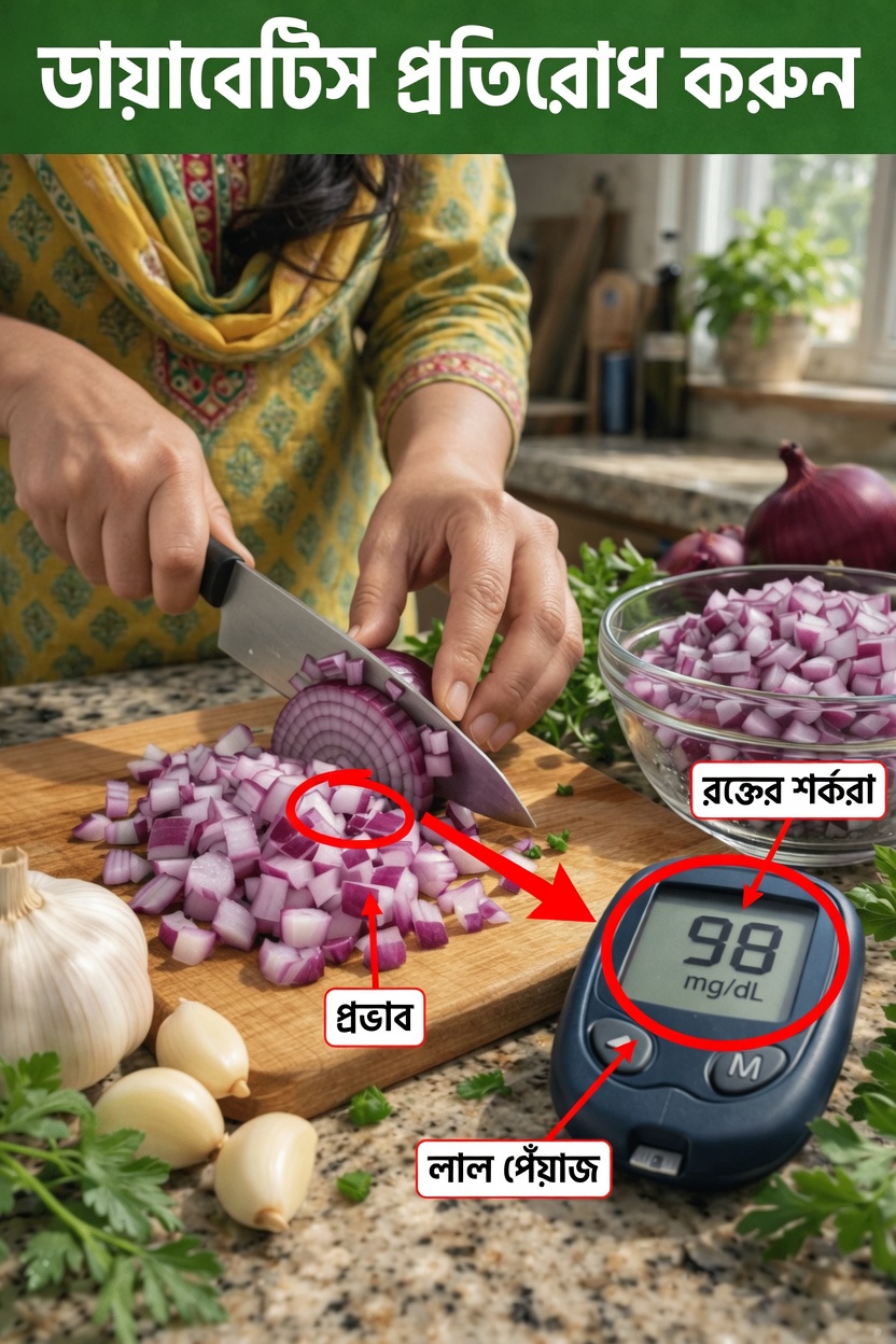 লাল পেঁয়াজ কীভাবে রক্তে শর্করার স্বাস্থ্যকর মাত্রা বজায় রাখতে সহায়তা করে? রান্নাঘরের কিছু সহজ অভ্যাস, যা অন্বেষণ করার মতো