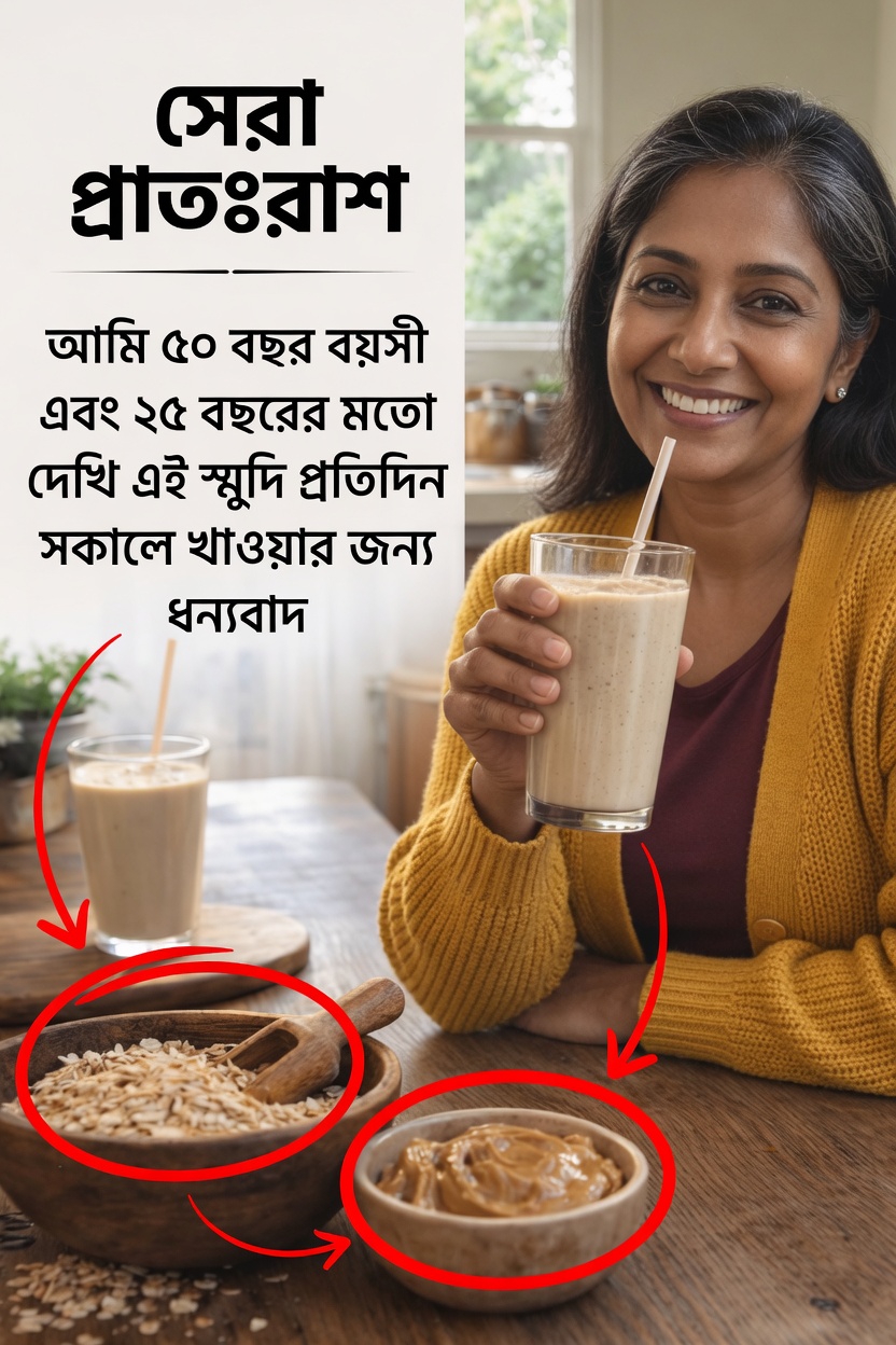৫০-এর পর আপনার শক্তি ও সুস্থতাকে সমর্থন করতে একটি সহজ সকালের স্মুদি রুটিন কীভাবে সাহায্য করতে পারে