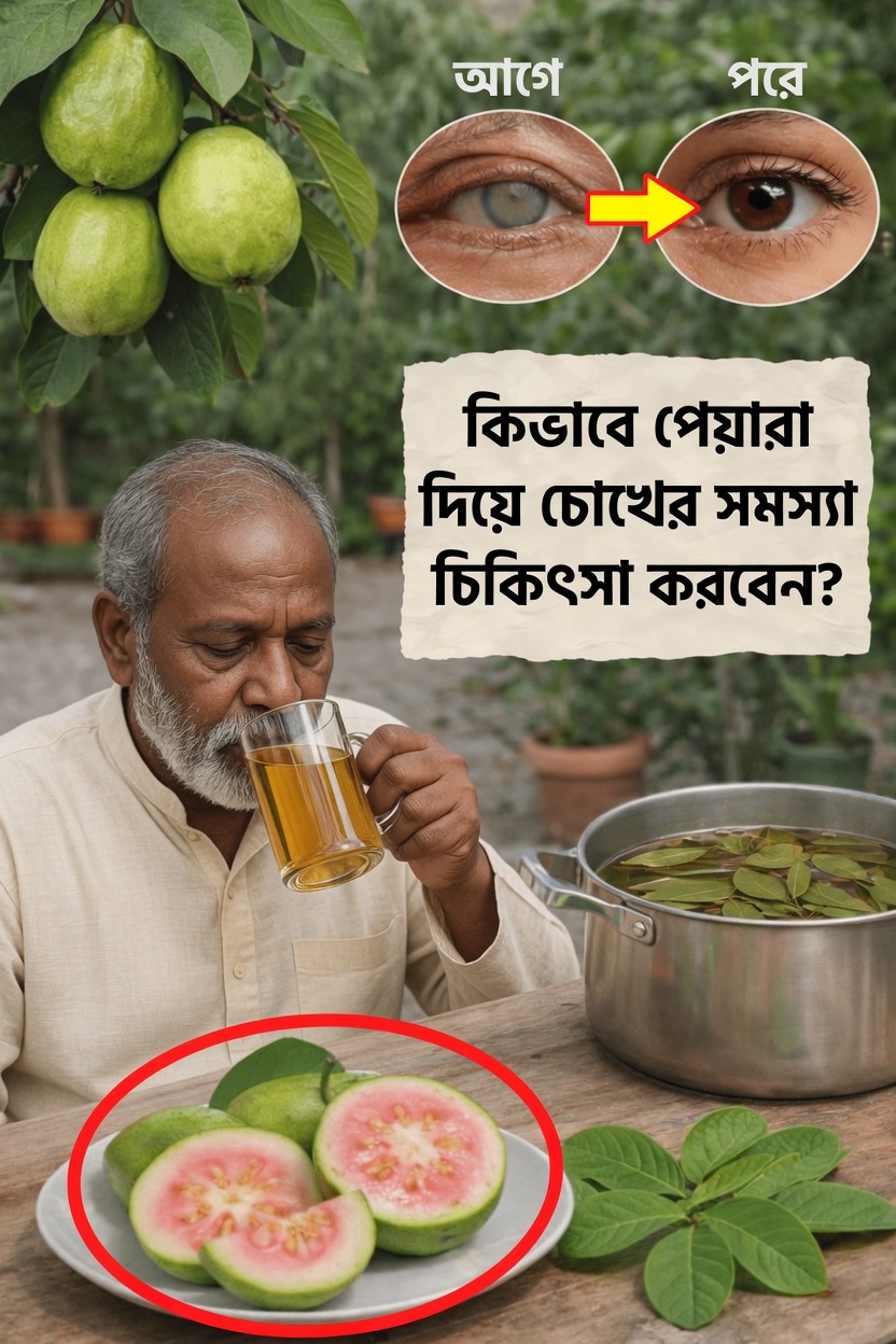 প্রতিদিনের চোখের সুস্থতার জন্য পেয়ারা পাতা ও ফলের উপকারিতা