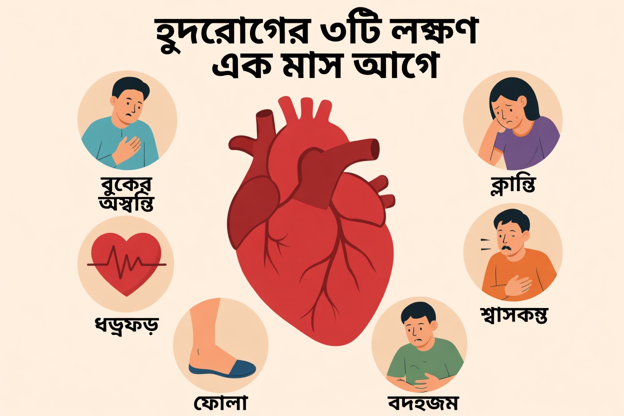 হার্ট অ্যাটাকের এক মাস আগে আপনার শরীর যে ৯টি সম্ভাব্য লক্ষণ দেখাতে পারে সেগুলো কী?