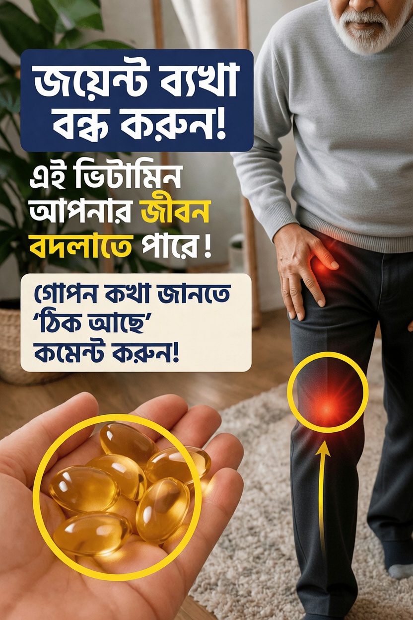 আপনার শরীরে কি হাড় ও জয়েন্টের আরামের জন্য প্রয়োজনীয় এই গুরুত্বপূর্ণ পুষ্টির ঘাটতি আছে?