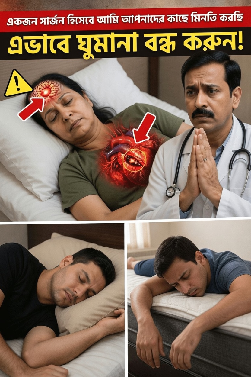 কার্ডিয়াক সার্জন জানালেন, ঘুমানোর এই সাধারণ ভঙ্গি রাতে আপনার স্ট্রোকের ঝুঁকিকে প্রভাবিত করতে পারে — প্রবীণদের স্বাস্থ্য পরামর্শ