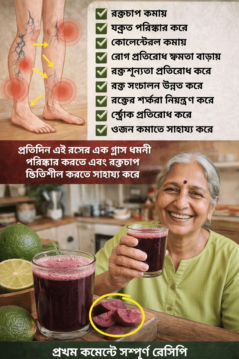 সহজ দৈনিক জুসের অভ্যাস আবিষ্কার করুন যা প্রাকৃতিকভাবে স্বাস্থ্যকর রক্তসঞ্চালন ও রক্তচাপকে সমর্থন করে