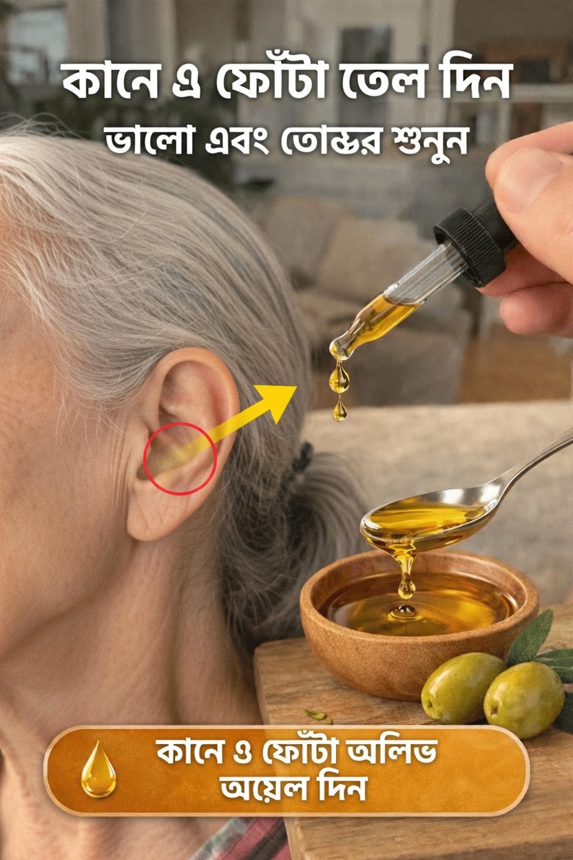 আপনি কি কখনও কানে কয়েক ফোঁটা অলিভ অয়েল দেওয়ার চেষ্টা করেছেন?