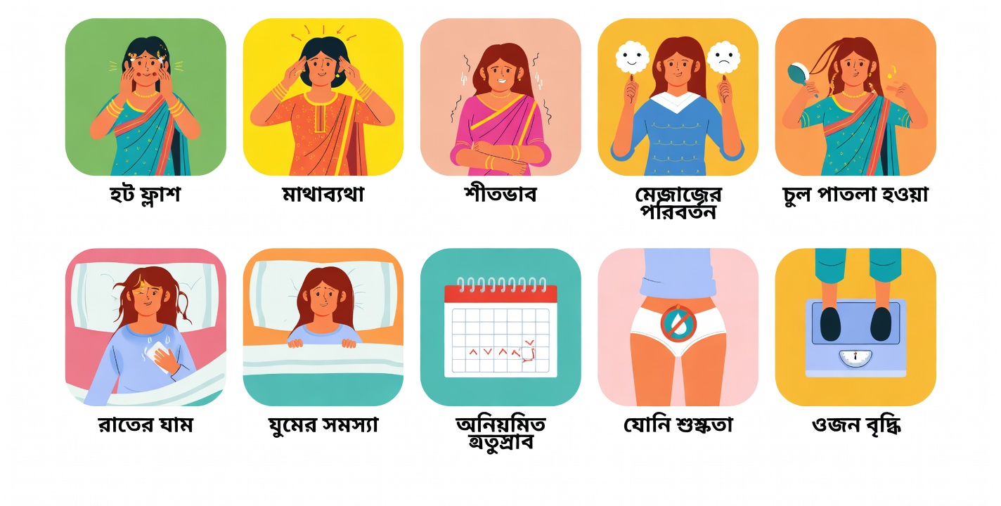 মেনোপজের মধ্যে দিয়ে যাচ্ছেন—এমন ৯টি লক্ষণ: ৪০ ও ৫০-এর কোঠার প্রতিটি নারীর যা জানা উচিত