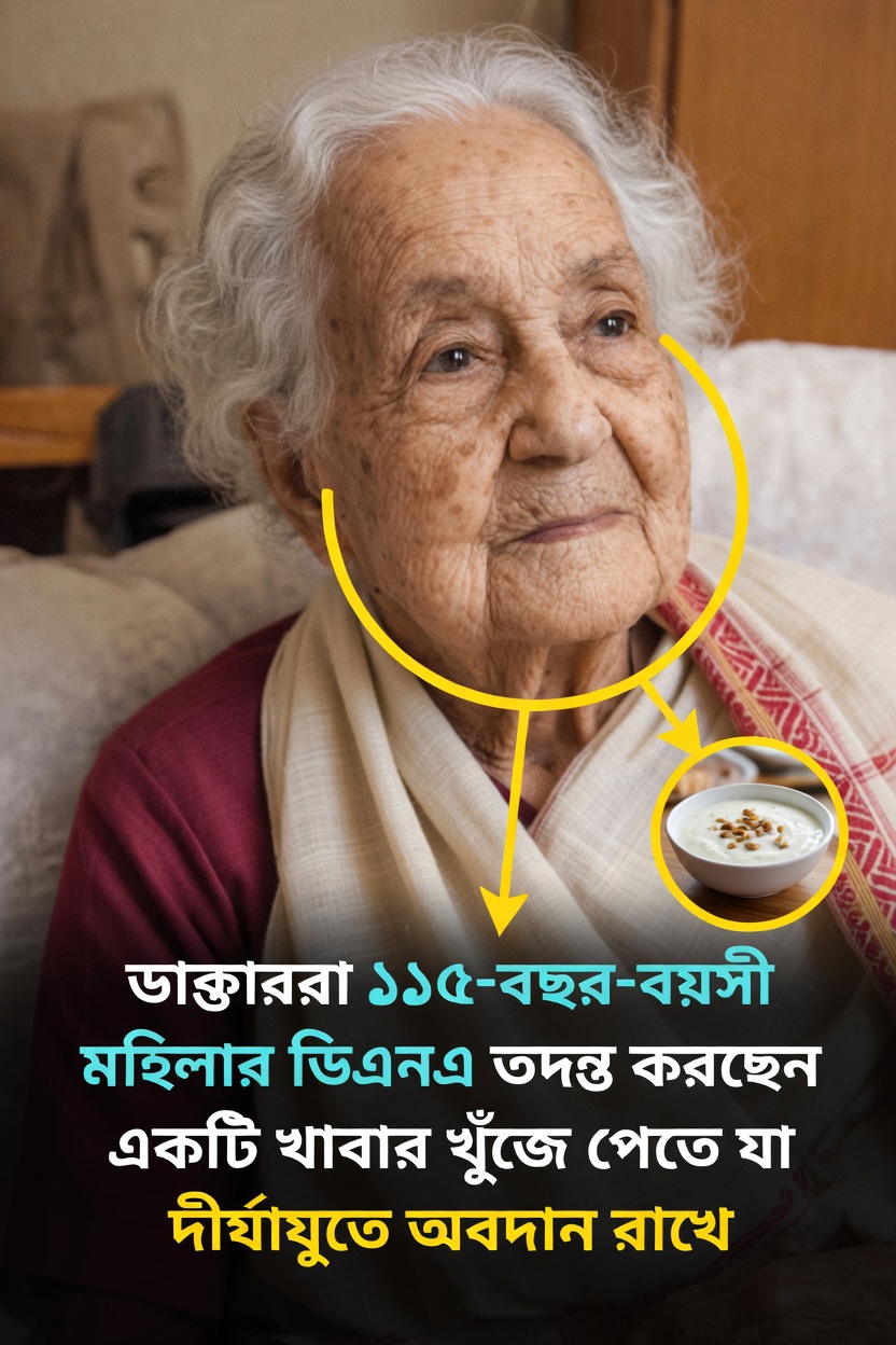 বিজ্ঞানীরা ১১৭ বছর বয়সী এক নারীর ডিএনএ বিশ্লেষণ করে এমন একটি খাবার আবিষ্কার করেছেন যা দীর্ঘায়ুতে অবদান রাখতে পারে