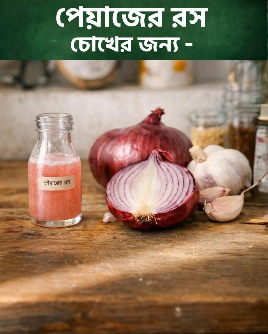 চোখের জন্য পেঁয়াজের রস: রান্নাঘরের এই সাধারণ উপাদানটি কি আপনার দৃষ্টিস্বাস্থ্যের সহায়ক হতে পারে?