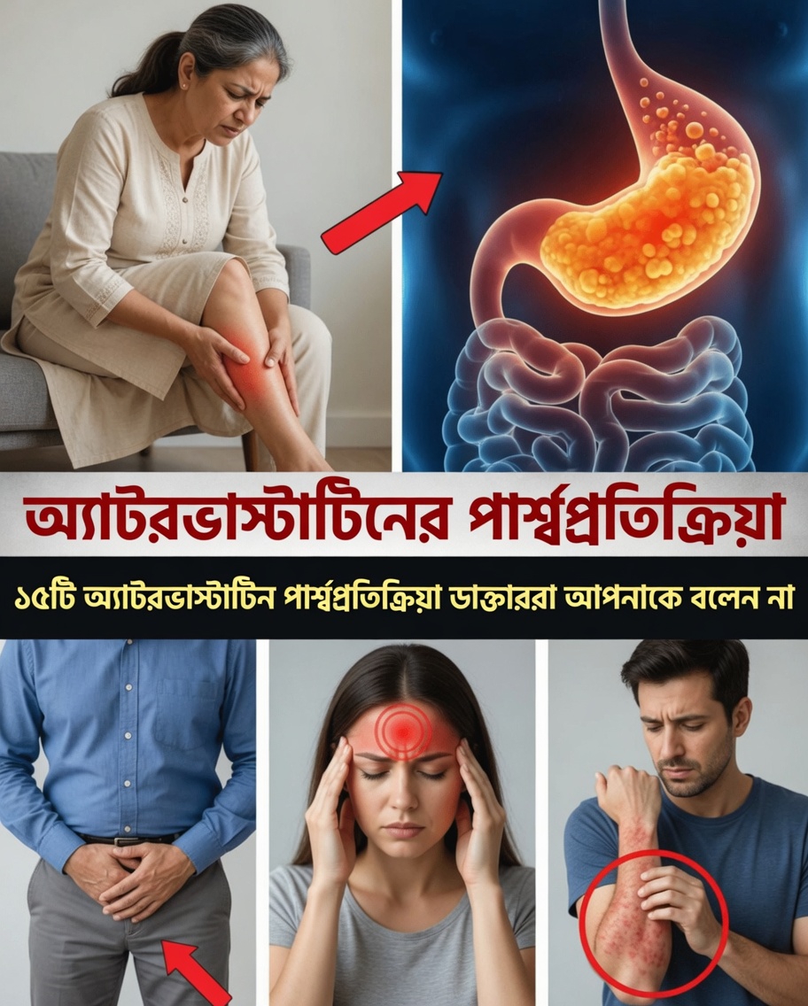 অ্যাটরভাস্টাটিনের ১৫টি সম্ভাব্য পার্শ্বপ্রতিক্রিয়া যা আপনার জানা উচিত: রোগীদের জন্য একটি সহায়ক নির্দেশিকা