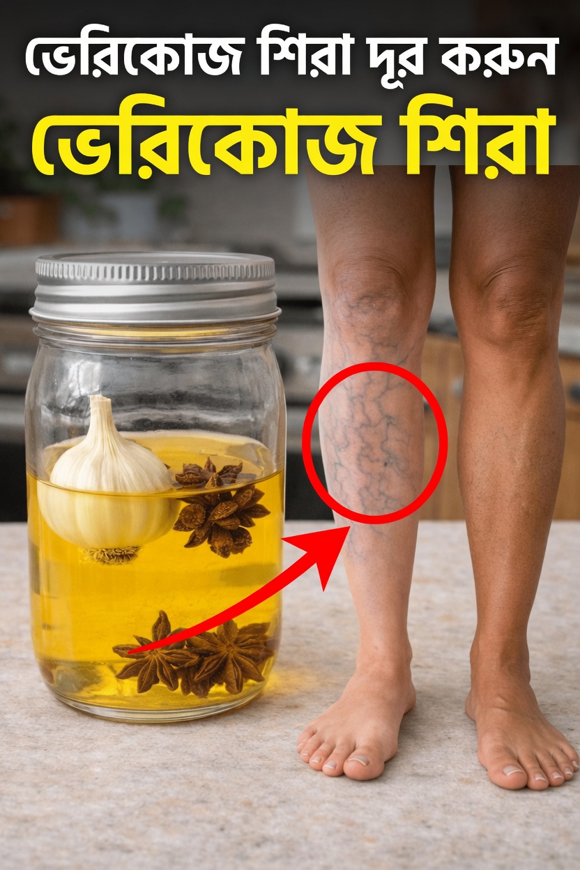 ভ্যারিকোজ ভেইনের জন্য প্রাকৃতিক ঘরোয়া প্রতিকার: রসুন, লবঙ্গ এবং অলিভ অয়েলের রেসিপি