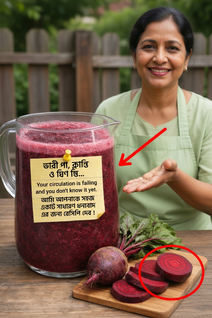 পা ভারী লাগছে, ক্লান্তি ও ঝিনঝিনি অনুভব করছেন? আপনার রক্তসঞ্চালনকে সহায়তা করতে ব্যবহারিক পরামর্শ ও একটি প্রাকৃতিক রেসিপি আবিষ্কার করুন
