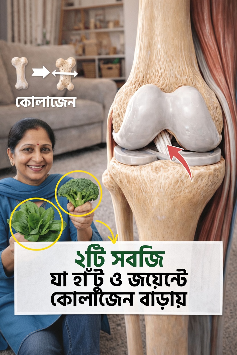 হাঁটু ও জয়েন্টকে আরও সুস্থ রাখতে কোলাজেন উৎপাদনে সহায়ক দুটি সবজি