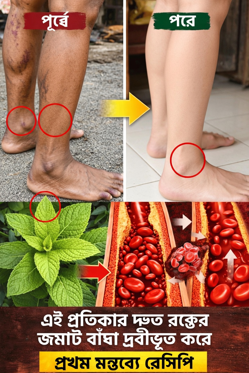 দুর্বল রক্তসঞ্চালন ও পায়ের শিরার আরাম বোঝা