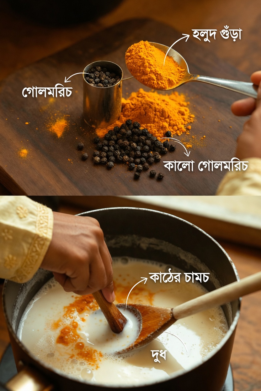 গরম দুধে হলুদ মিশিয়ে শোবার আগে খাওয়ার একটি সহজ অভ্যাস কীভাবে প্রাকৃতিকভাবে আপনার চোখের সুস্থতায় সহায়তা করতে পারে