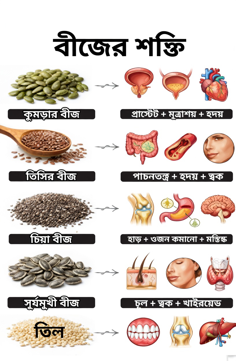 বয়স্করা উন্নত সুস্থতার জন্য সহজেই তাদের দৈনন্দিন রুটিনে যোগ করতে পারেন এমন ৬টি পুষ্টিসমৃদ্ধ বীজ আবিষ্কার করুন