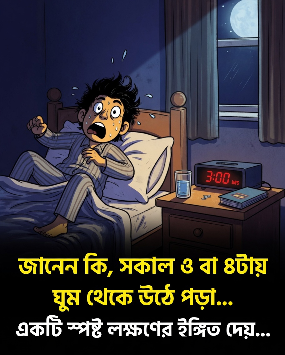 রাত ৩টা বা ৪টায় ঘুম ভেঙে যায়? আপনার শরীর ঘুমের ধরণ সম্পর্কে কী বলতে চাইছে হতে পারে