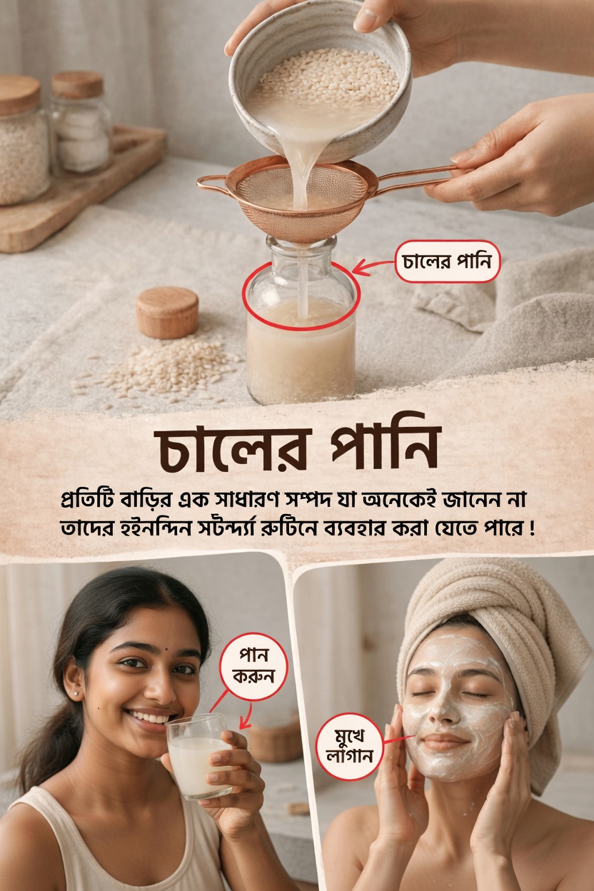 আপনার দৈনন্দিন স্কিনকেয়ার রুটিনে চালের পানি যোগ করার সহজ উপায় আবিষ্কার করুন
