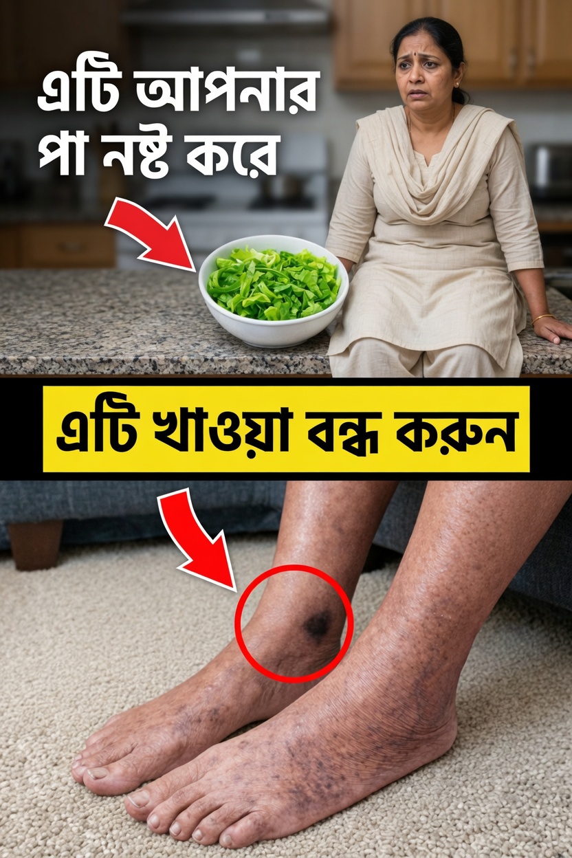 বয়স বাড়ার সাথে সাথে আপনার পা ও পায়ে অবশভাব এবং ঝিনঝিনে অনুভূতি বাড়িয়ে দিতে পারে এমন ১৫টি খাবার