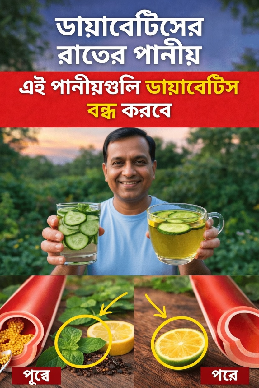 সুস্থ রক্তে শর্করার মাত্রা বজায় রাখতে ডায়াবেটিসে আক্রান্ত ব্যক্তিরা রাতে যে শীর্ষ ৭টি পানীয় পান করছেন
