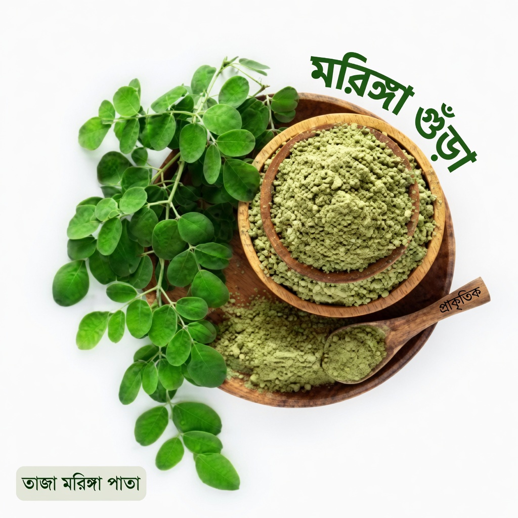 মরিঙ্গা ওলেইফেরা পাতার পুষ্টিগত দিক ও সুস্থতা সহায়তায় দৈনন্দিন ব্যবহারের অনুসন্ধান